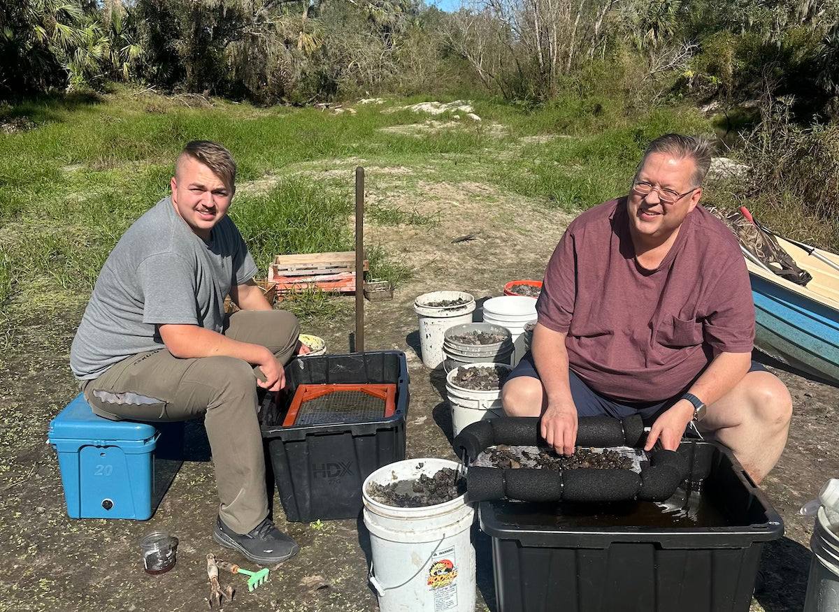 sifting on land can yield prehistoric treasures